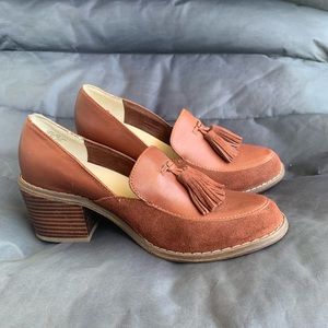 Seychelles Tassels Leather and Suede Heels